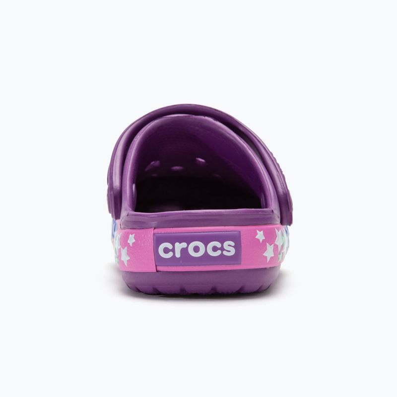 Crocs Crocband Lights Clog Toddler amethyst flip-flopok 7
