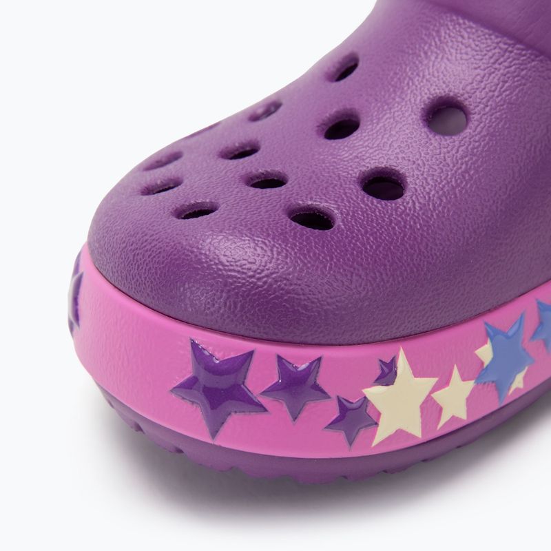 Crocs Crocband Lights Clog Toddler amethyst flip-flopok 8