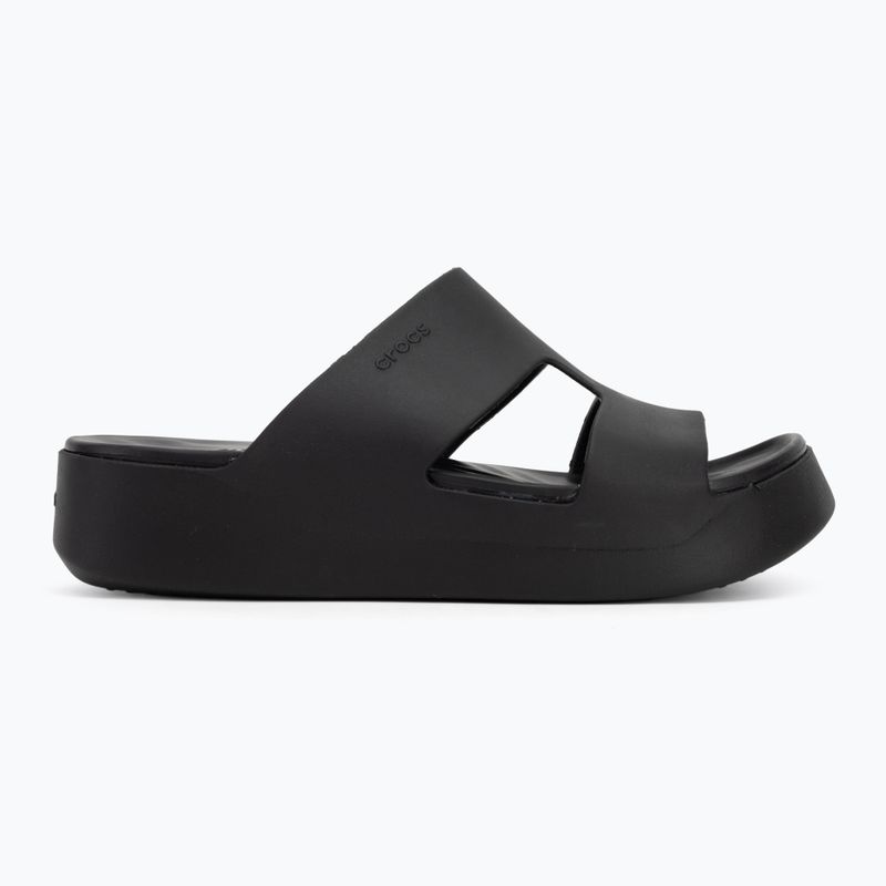 Női Crocs Gateway Platform H-Strap flip-flopok fekete 2