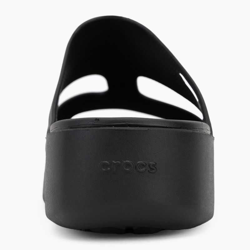 Női Crocs Gateway Platform H-Strap flip-flopok fekete 6