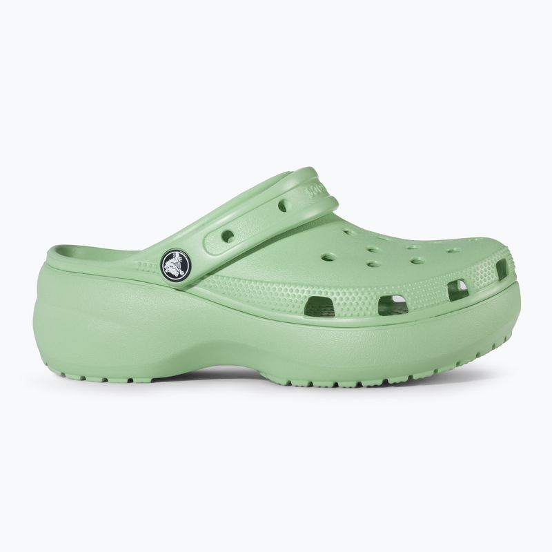 Papucs, női Crocs Classic Platform Clog fair green 3