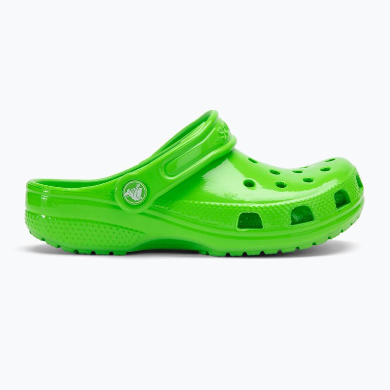 Crocs Classic Neon Highlighter Clog Gyerekek zöld nyálkás flip-flopok 3