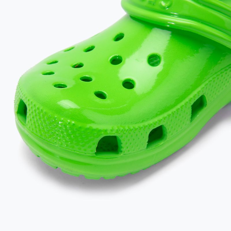 Crocs Classic Neon Highlighter Clog Gyerekek zöld nyálkás flip-flopok 8