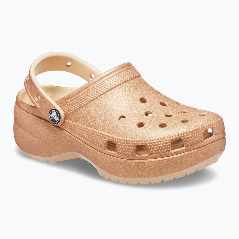 Crocs Classic Platform Glitter shitake női flip-flopok 9