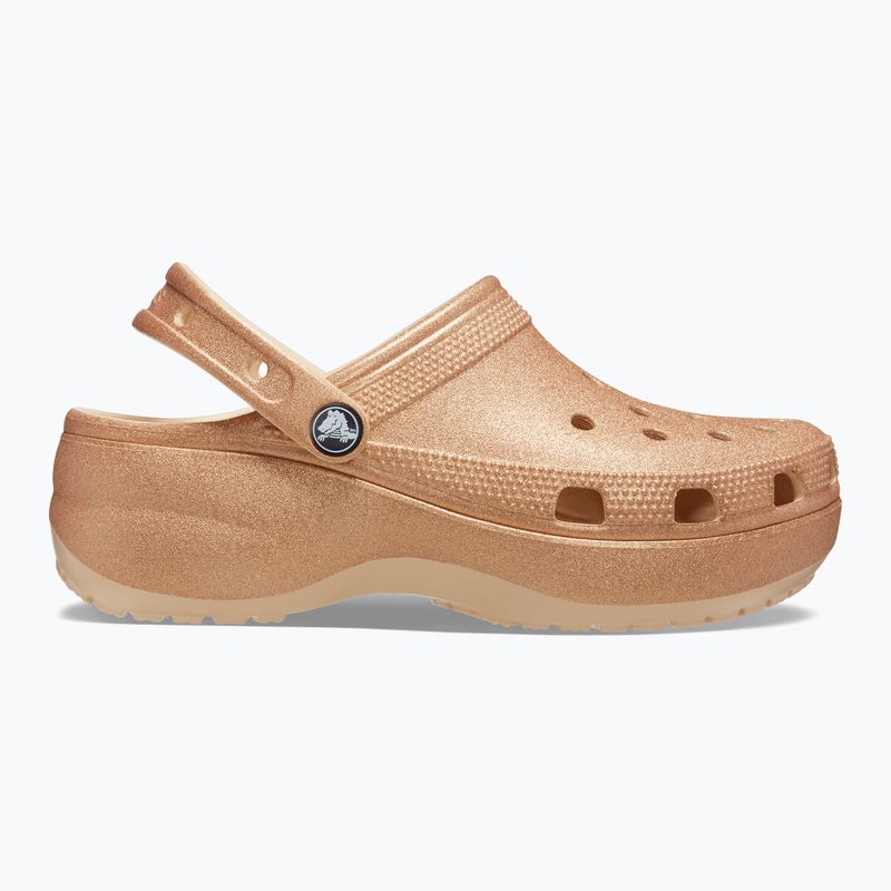 Crocs Classic Platform Glitter shitake női flip-flopok 10