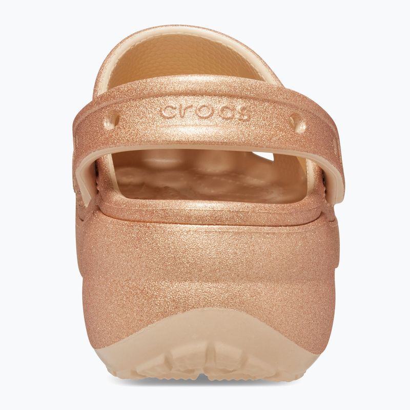 Crocs Classic Platform Glitter shitake női flip-flopok 11