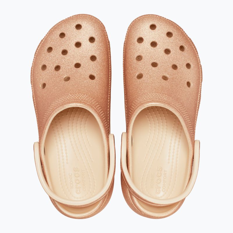 Crocs Classic Platform Glitter shitake női flip-flopok 12