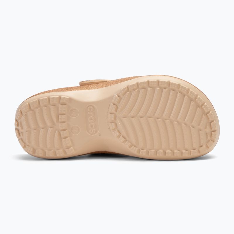 Crocs Classic Platform Glitter shitake női flip-flopok 5