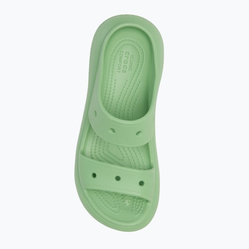 Női Crocs Classic Crush Sandal fair zöld flip-flopok 5