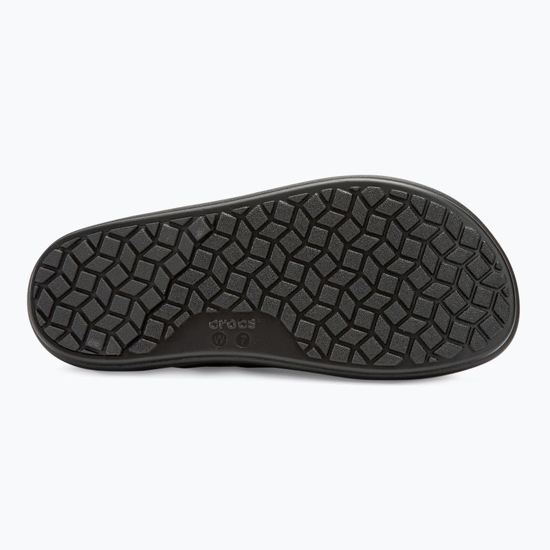 Női Crocs Brooklyn Luxe Cross Strap szandál fekete 4