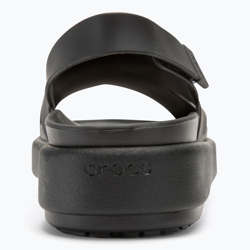 Női Crocs Brooklyn Luxe Cross Strap szandál fekete 6