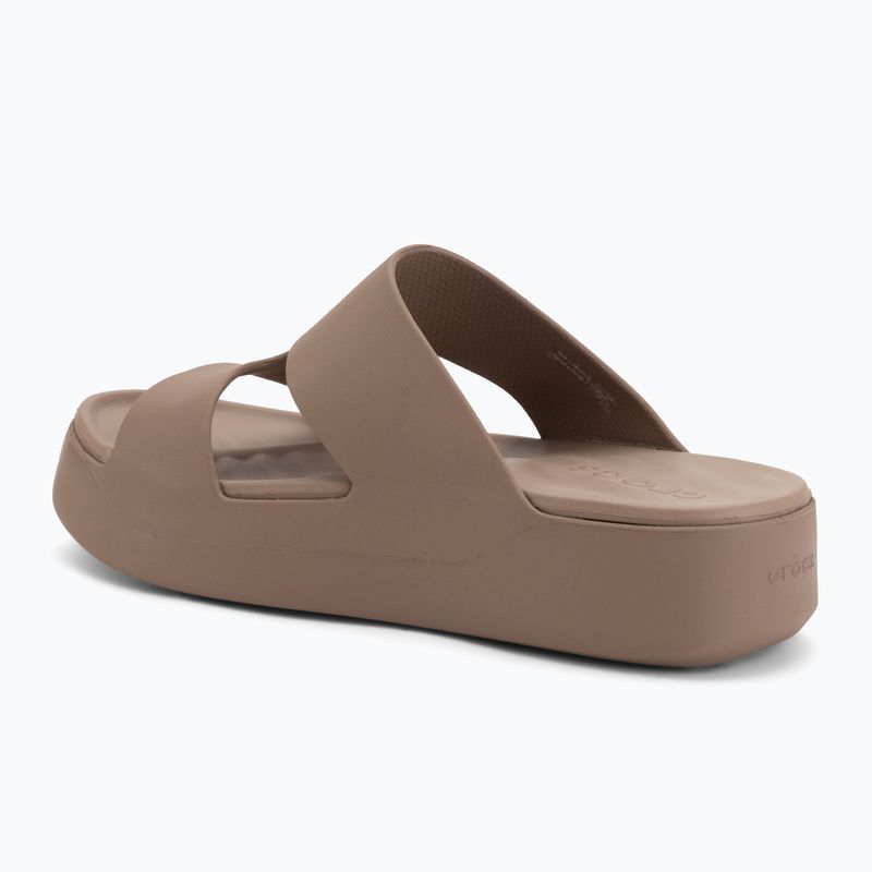 Női papucsok Crocs Gateway Platform H-Strap latte 3