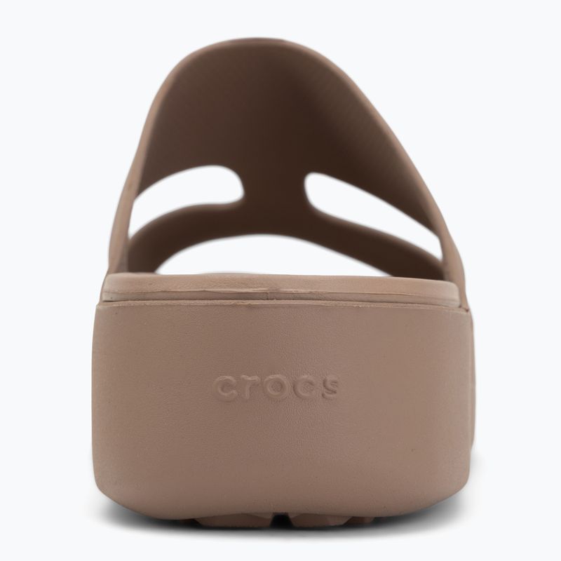 Női papucsok Crocs Gateway Platform H-Strap latte 6