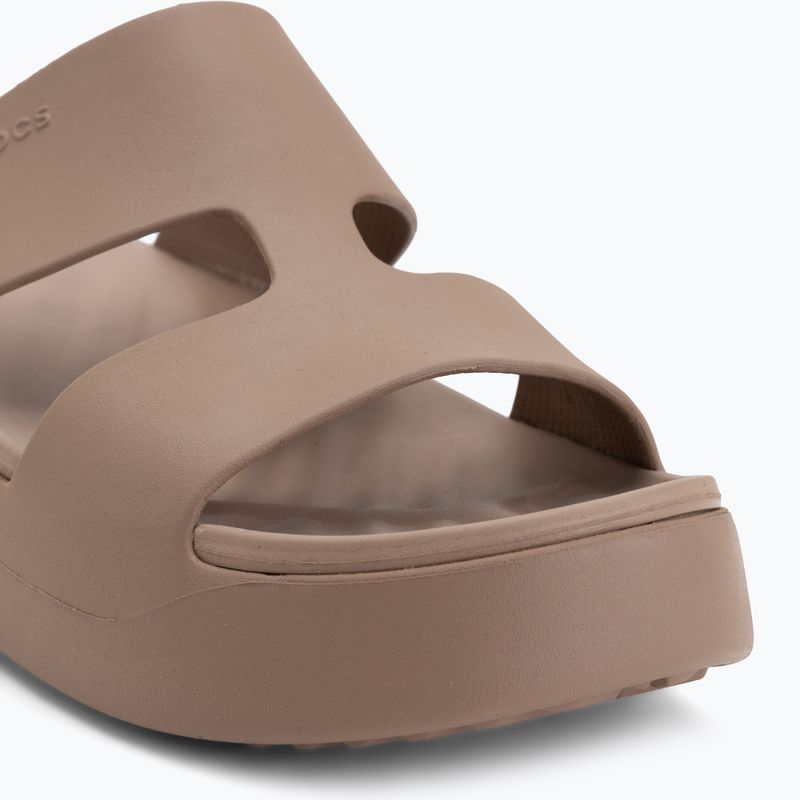 Női papucsok Crocs Gateway Platform H-Strap latte 7
