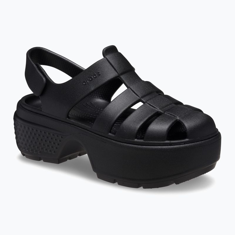 Női Crocs Stomp Fisherman szandál fekete