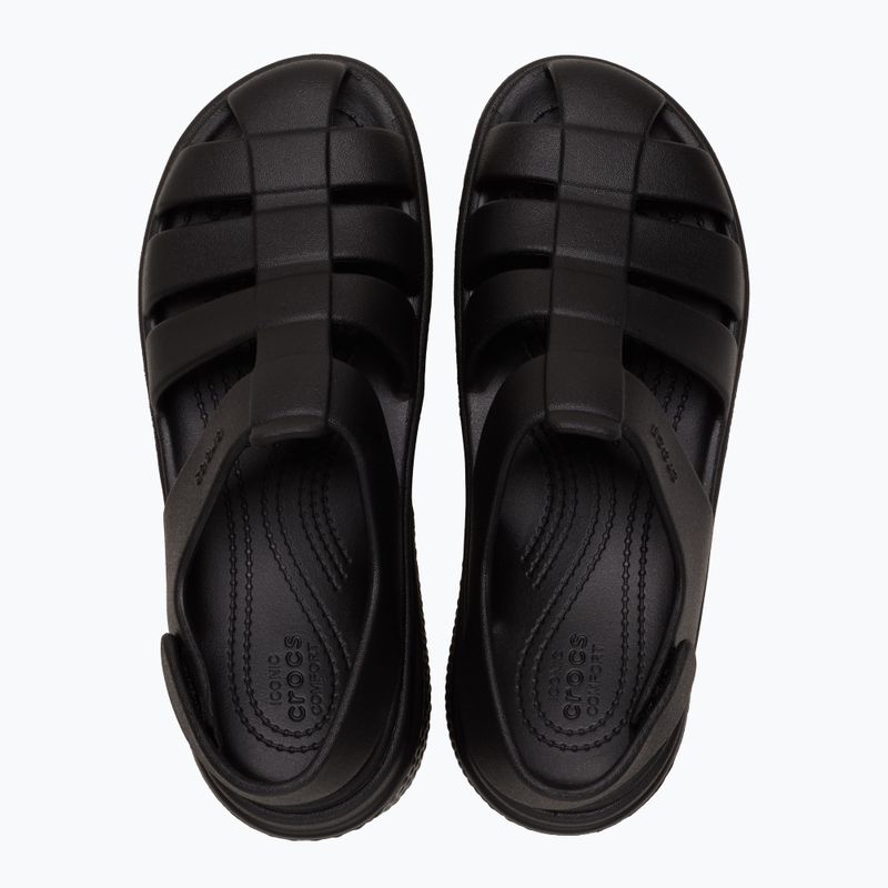 Női Crocs Stomp Fisherman szandál fekete 2