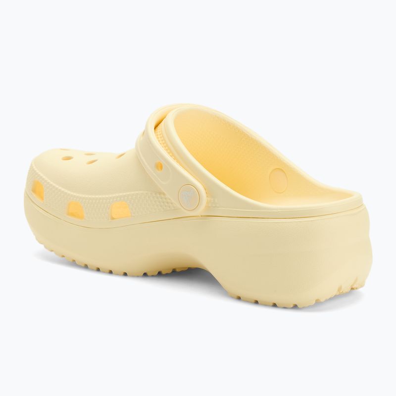 Női Crocs Classic Platform Clog vajkrém flip-flopok 4