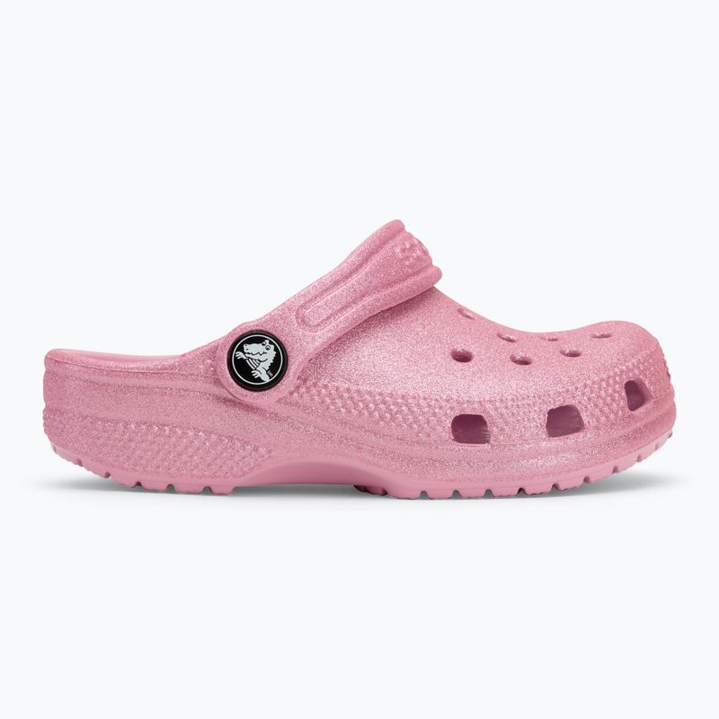 Crocs Classic Glitter Clog Gyermek flip-flop rózsaszín tweed csillogás 3