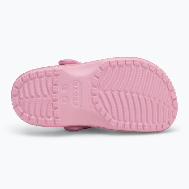 Crocs Classic Glitter Clog Gyermek flip-flop rózsaszín tweed csillogás 5
