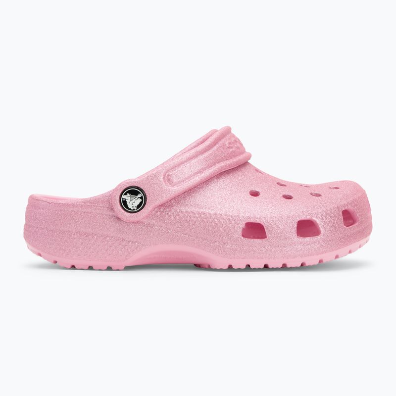Crocs Classic Glitter Clog Gyerek flip flop rózsaszín tweed csillogás 3