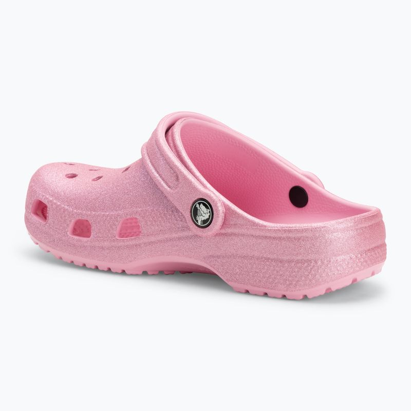 Crocs Classic Glitter Clog Gyerek flip flop rózsaszín tweed csillogás 4