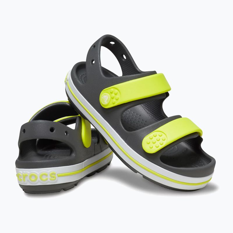 Crocs Crocband Cruiser Kids szandál pala szürke/acidia 6