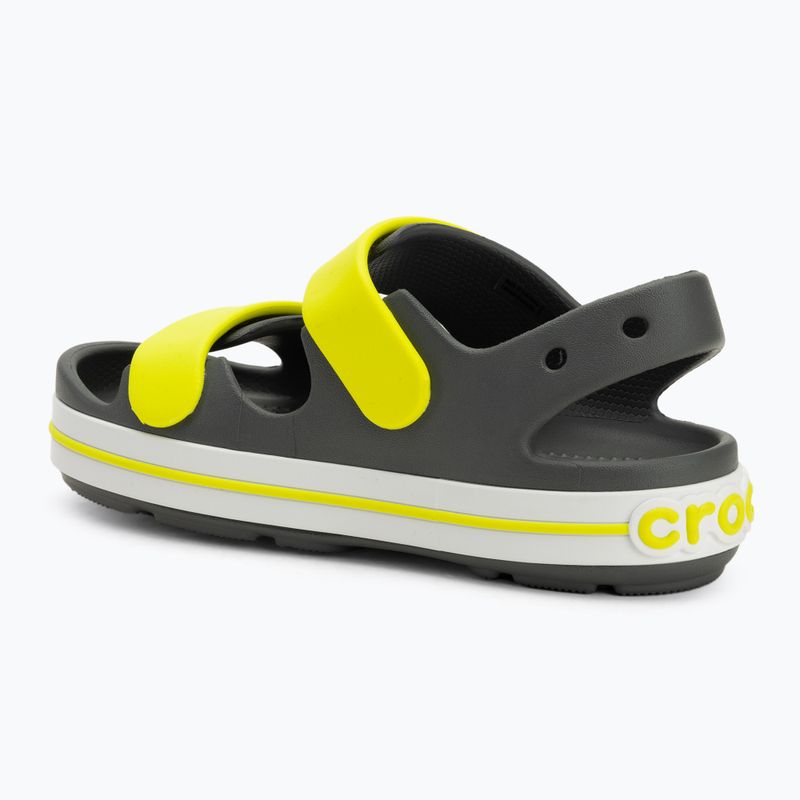 Crocs Crocband Cruiser Kids szandál pala szürke/acidia 3