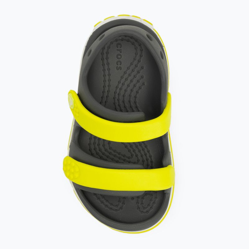 Crocs Crocband Cruiser Toddler szandál pala szürke/acid 4