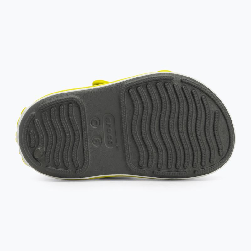 Crocs Crocband Cruiser Toddler szandál pala szürke/acid 5