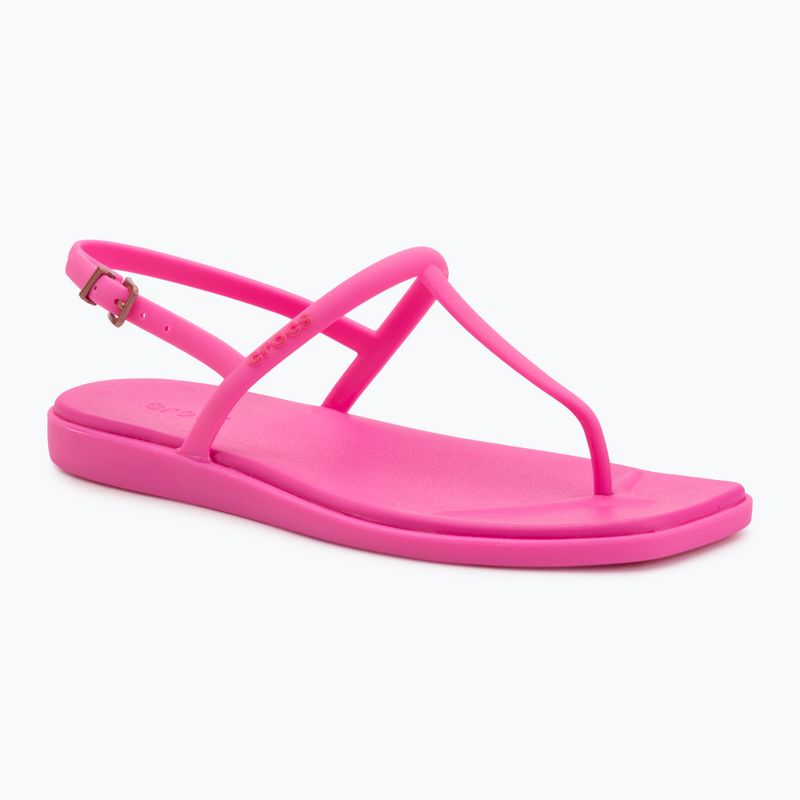 Női szandál Crocs Miami Thong Flip rózsaszín zúzás