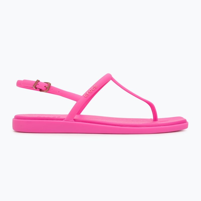 Női szandál Crocs Miami Thong Flip rózsaszín zúzás 2