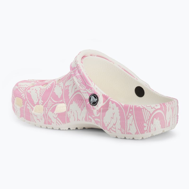 Crocs Classic Duke Print Clog rózsaszín tweed flip-flopok 4