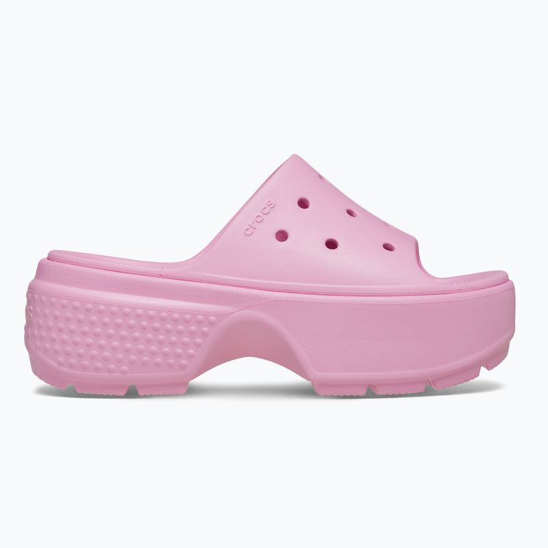 Női Crocs Stomp Slide rózsaszín tweed flip-flopok 9