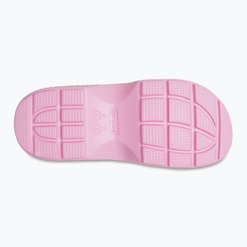 Női Crocs Stomp Slide rózsaszín tweed flip-flopok 11