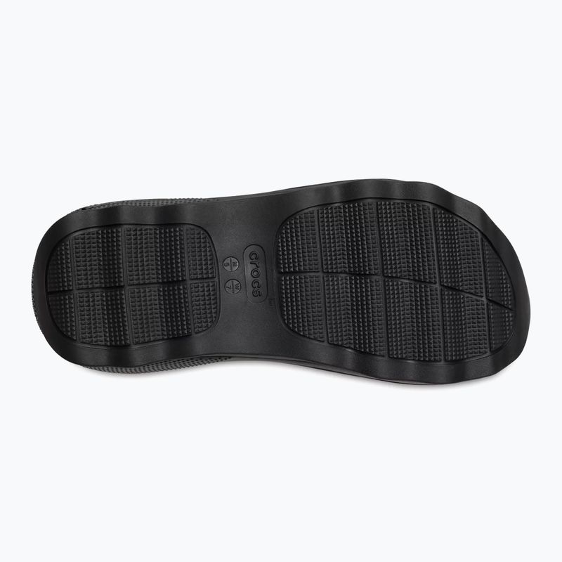 Crocs Mega Crush Triple Strap flip-flop fekete 2