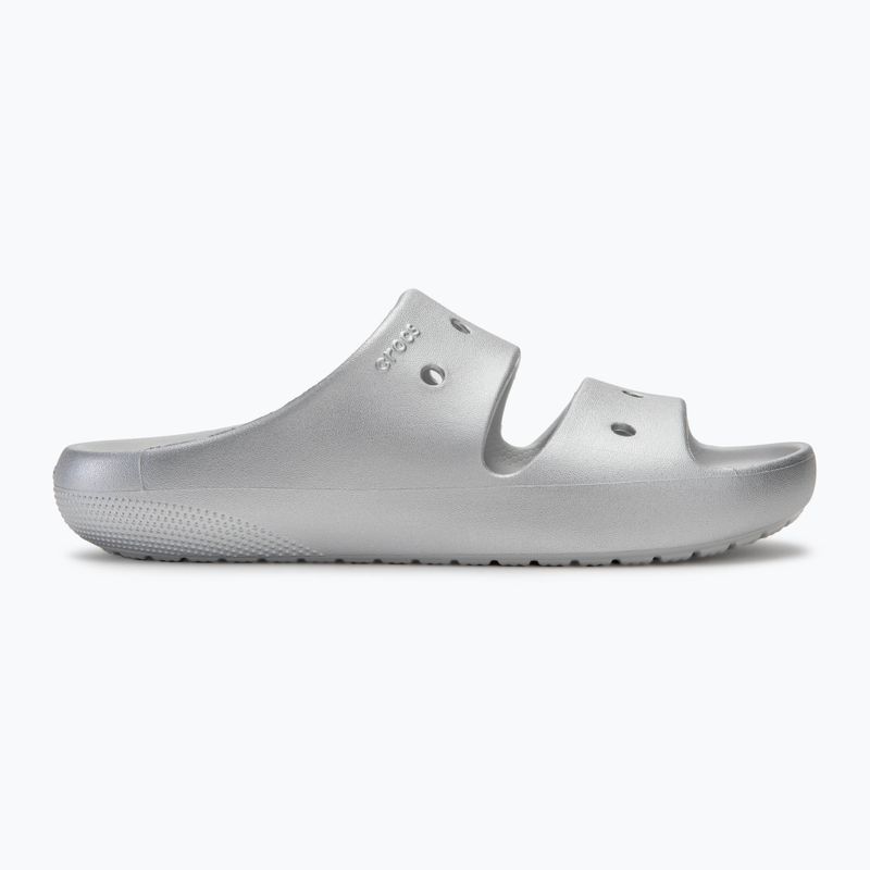 Crocs Classic Metallic Sandal V2 szandál ezüst flip flopok 2