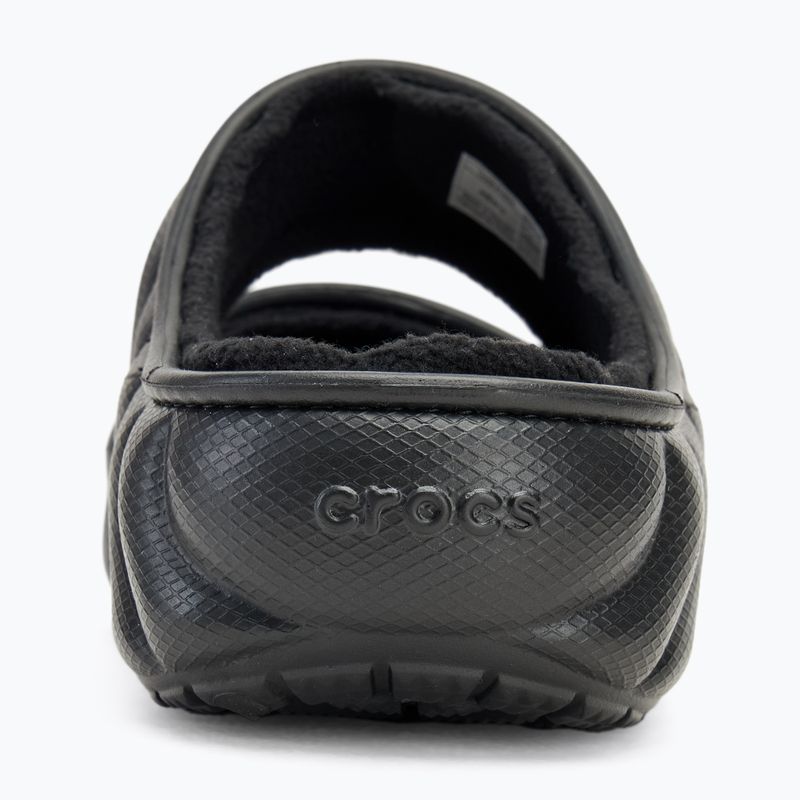 Crocs Classic Cozzzy Overpuff szandál fekete 6