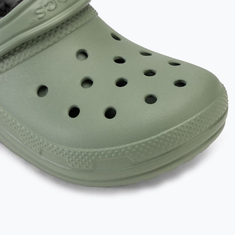 Papucs Crocs Classic Lined Clog moss/multi 8