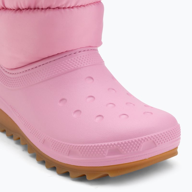 Gyerek hócsizma Crocs Classic Neo Puff pink tweed/gum 7