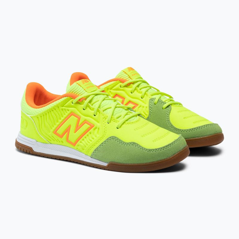 Gyermek futballcipő New Balance Audazo V5+ Command IN sárga JSA2IY55.M.045 4