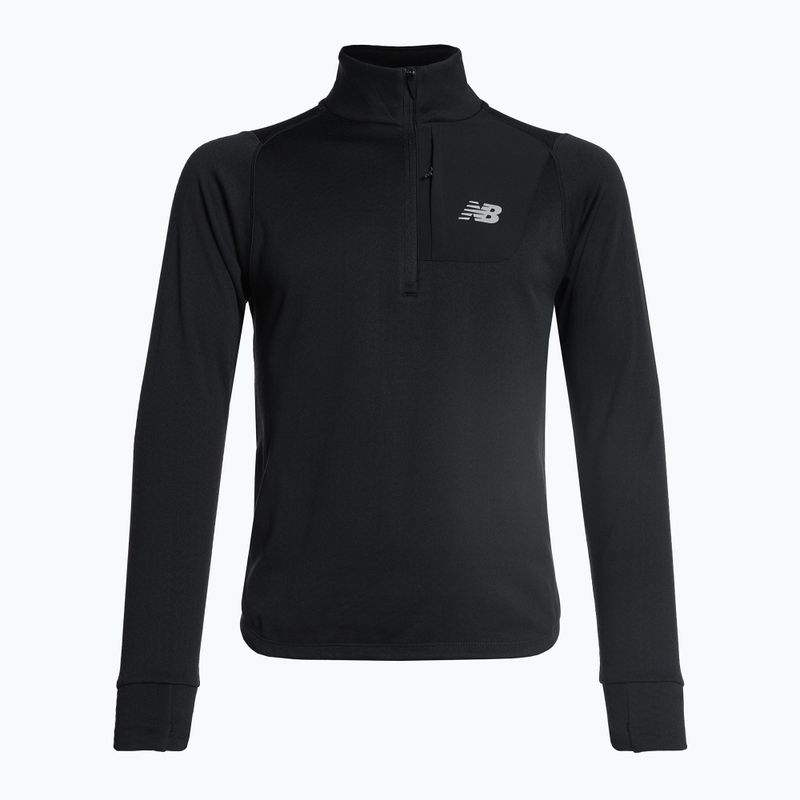 Férfi edzőpóló New Balance Top NB Heat Grid Half Zip fekete NBMMT23252BK 7
