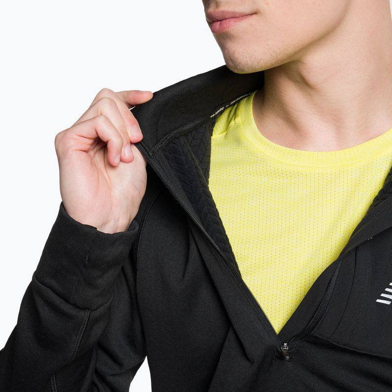 Férfi edzőpóló New Balance Top NB Heat Grid Half Zip fekete NBMMT23252BK 4