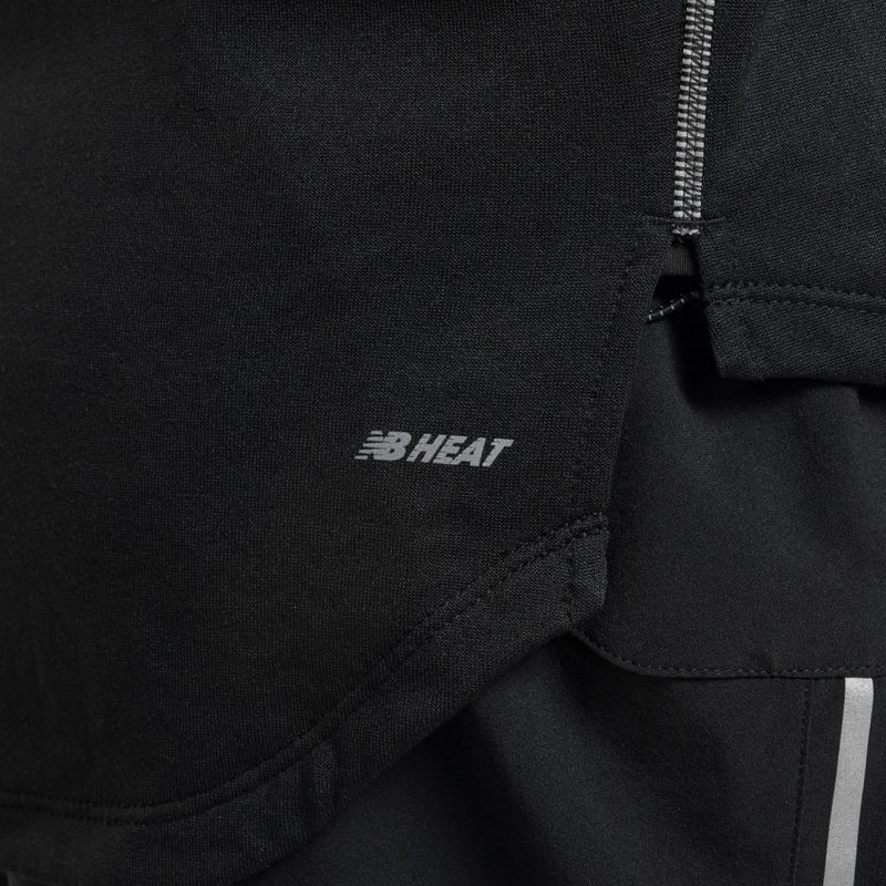 Férfi edzőpóló New Balance Top NB Heat Grid Half Zip fekete NBMMT23252BK 6
