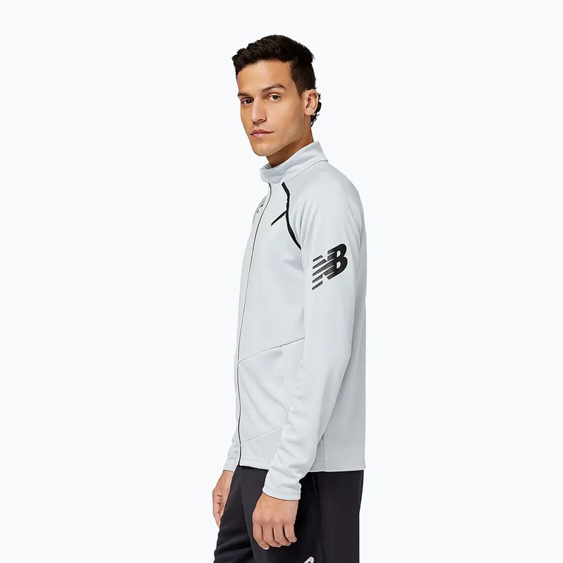 Férfi New Balance Tenacity futball edzés tréning pulóver fehér MJ23090LAN 2