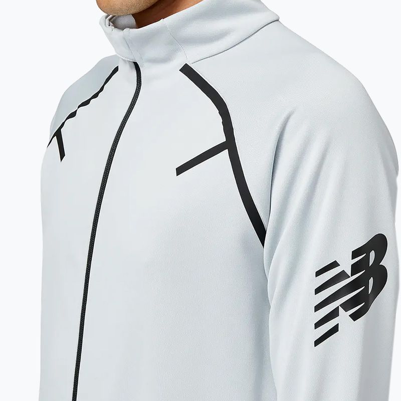 Férfi New Balance Tenacity futball edzés tréning pulóver fehér MJ23090LAN 4