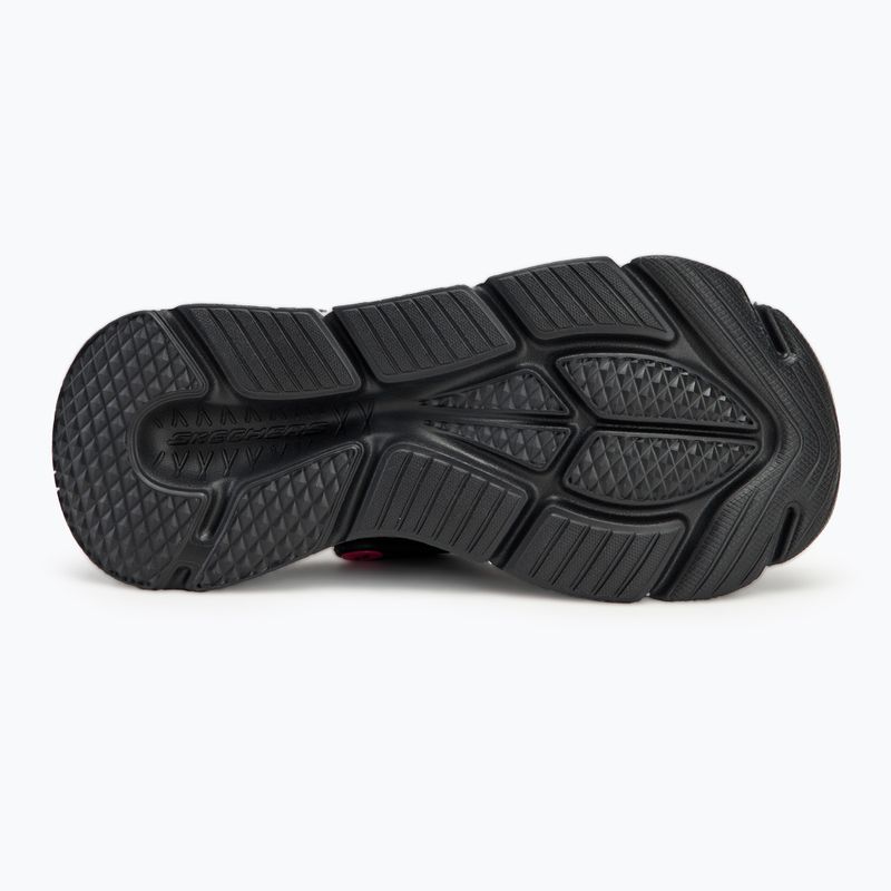 Női papucs SKECHERS JGoldcrown Max Cushioning Foamies Love True black 5