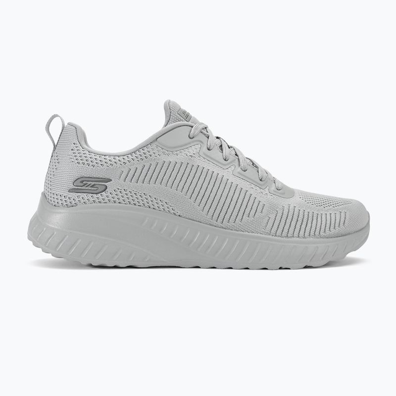 női cipő SKECHERS Bobs Squad Chaos Face Off light gray 2