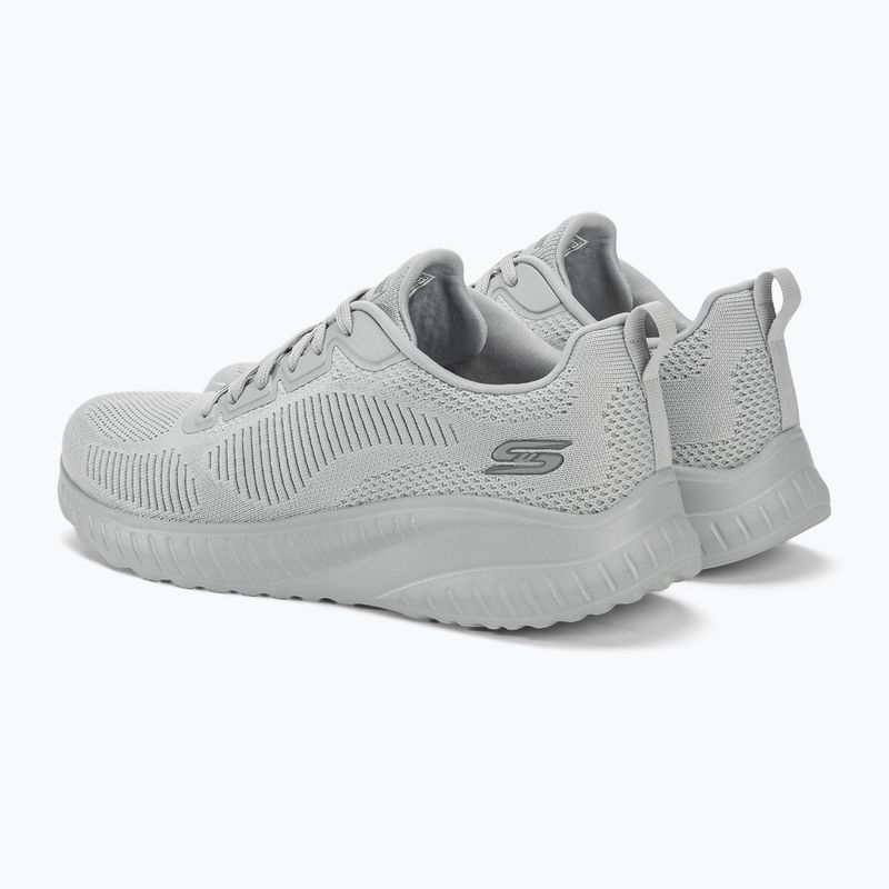 női cipő SKECHERS Bobs Squad Chaos Face Off light gray 3