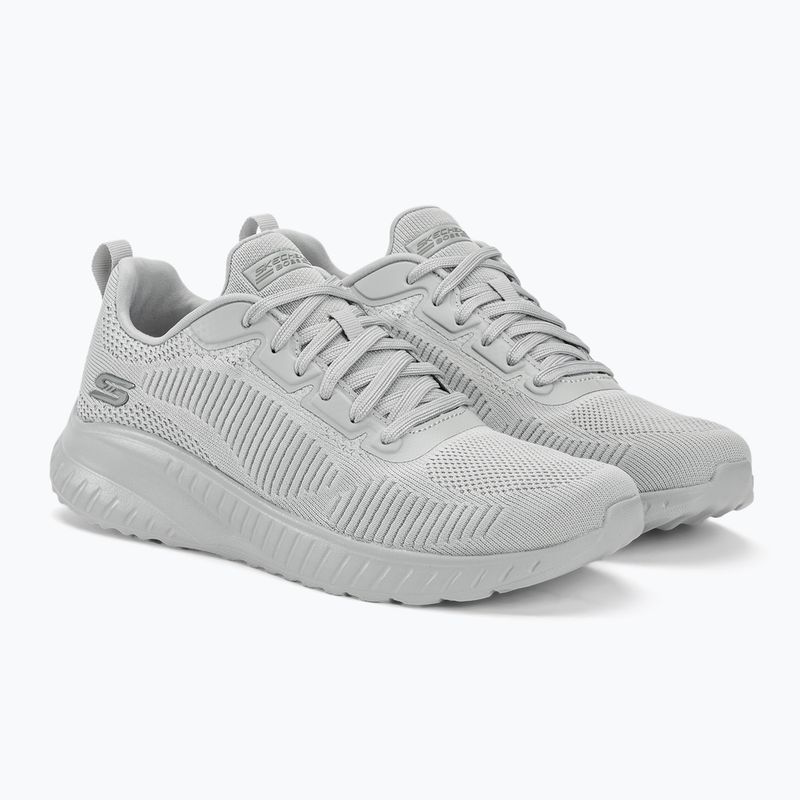 női cipő SKECHERS Bobs Squad Chaos Face Off light gray 4
