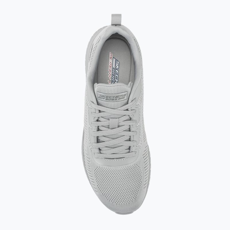 női cipő SKECHERS Bobs Squad Chaos Face Off light gray 6